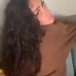 Cute teen takes a huge black cock from the back.
