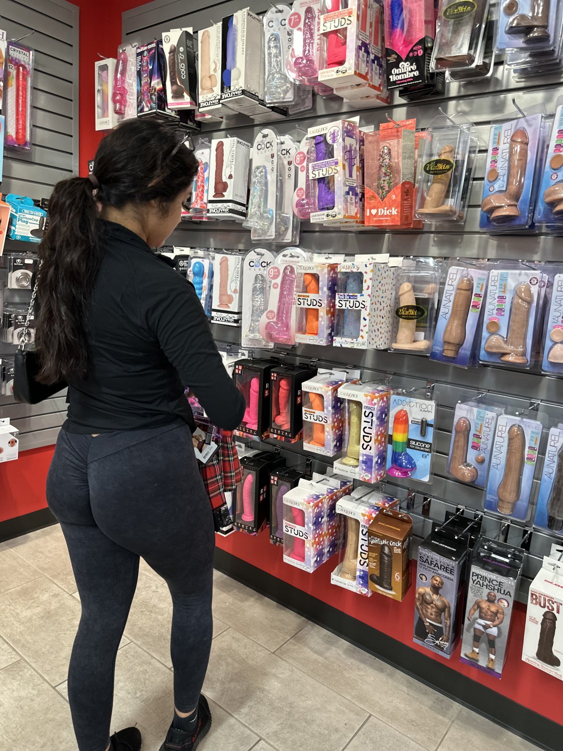 Famous tiktoker latina teen exposed at naughty store