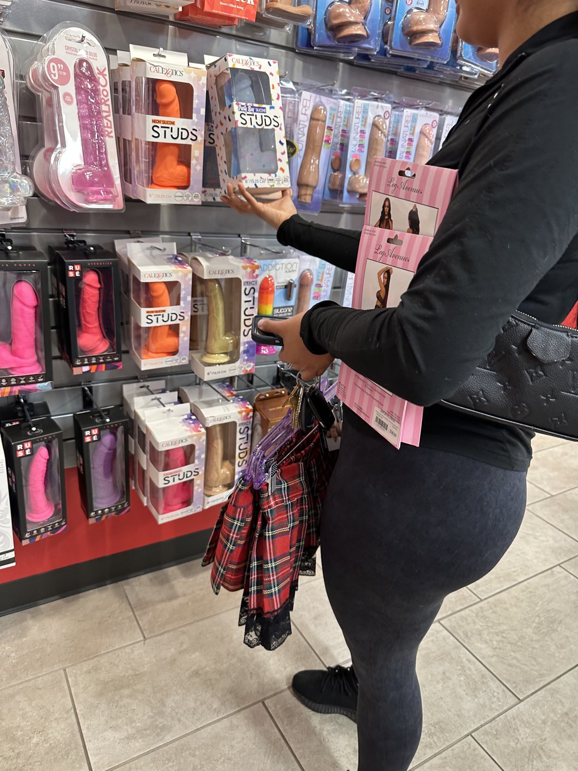 Famous tiktoker latina teen exposed at naughty store