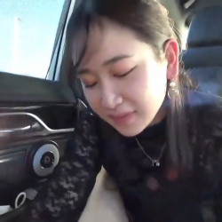 Cute japanese amateur creampied in the backseat